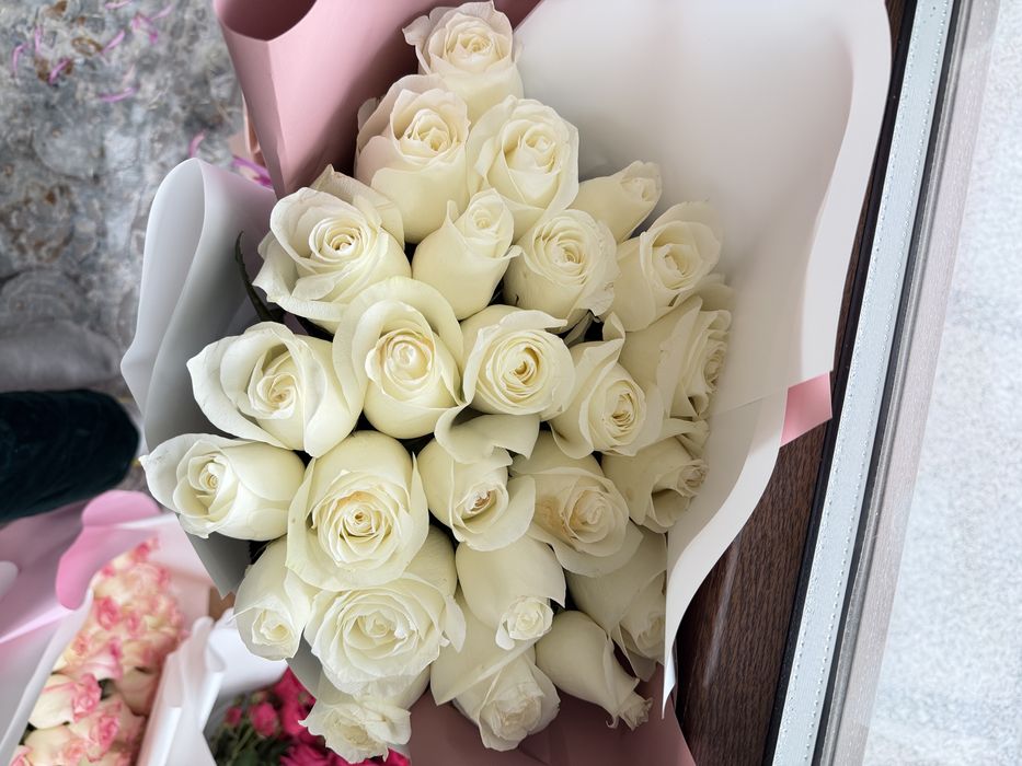 Цветы букеты розы