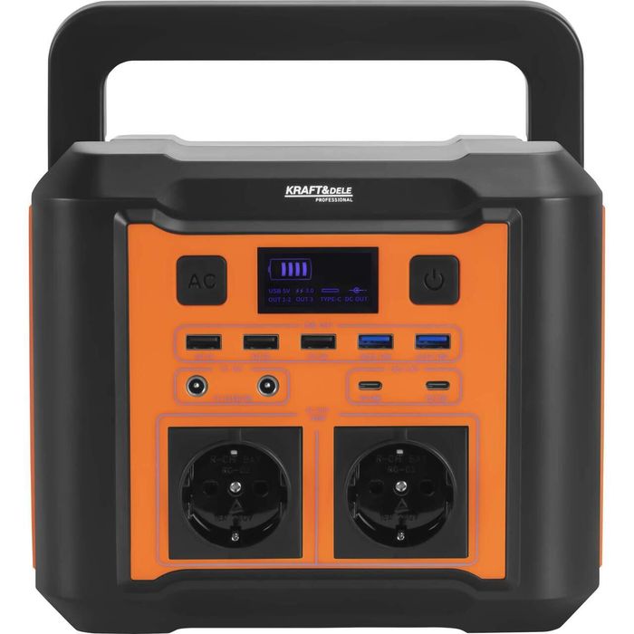 Statie de alimentare portabila, lanterna incorporata, adaptor bricheta