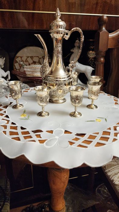 Коньячный набор мельхиоровый