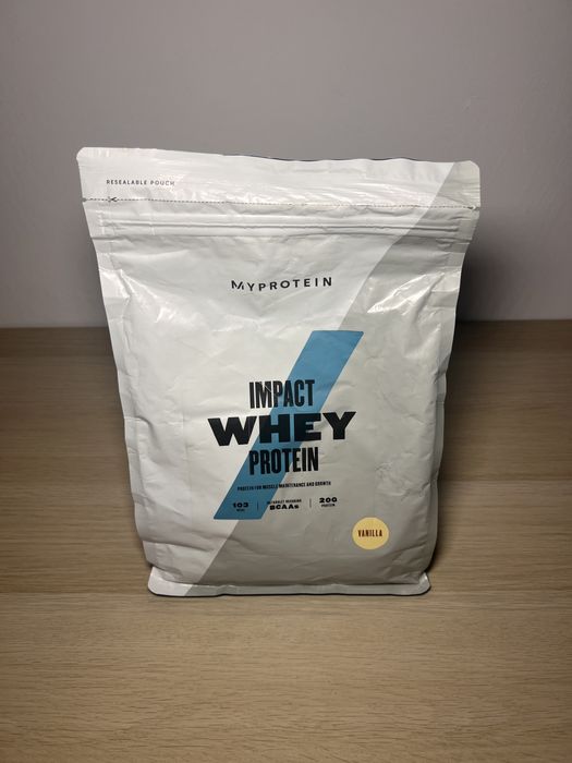 Proteina 1 KG Myprotein Impact Whey Protein  – Sigilata, Aromă Vanilla