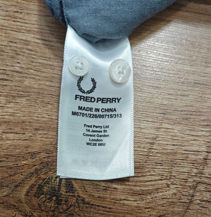 Fred Perry Оригинална мъжка риза размер М  НОВО