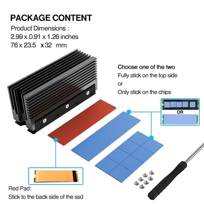 Новинка! Охлаждающий Радиатор для SSD M.2 NVME NGFT Jeyi