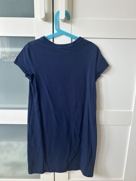 Детска памучна рокля за момиче в тъмно синьо на Ралф Лорен