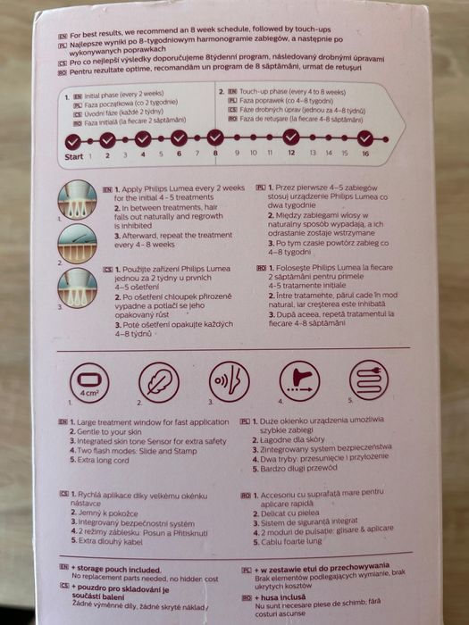 Epilator Philips SC1998/00 Sistem epilare IPL SC1998/00