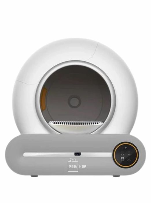 Litiera automata pentru pisica / pisici , auto-curatare, elimina mirosurile, aplicatie mobila, capacitate 9l, sterilizare IV, alb
