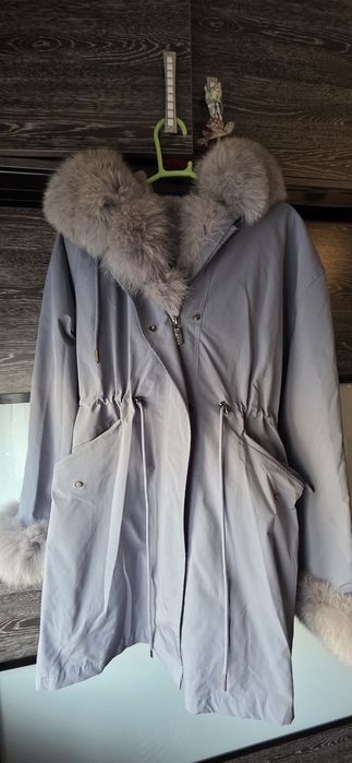 Парка с натуральным мехом