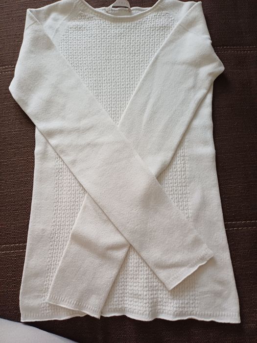 Pulovăr alb subțire super calitate Stefanel