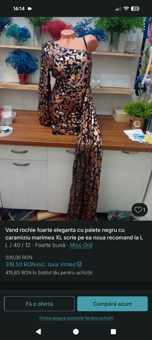 Vand rochii lungi de dama diferite marimi xs s m L