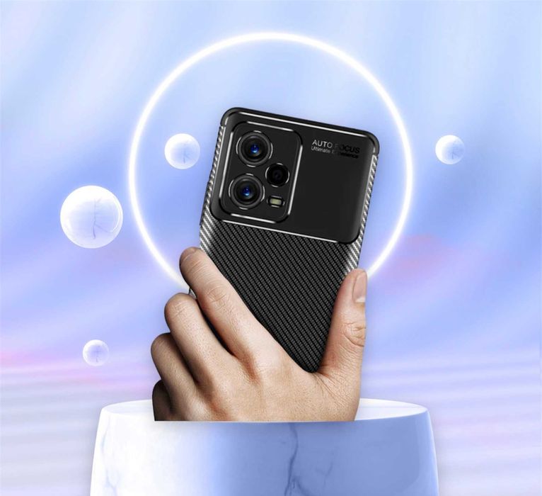 Husa Antisoc model Carbon pt Xiaomi 12 Pro 5G / Redmi Note 12 Pro 5G