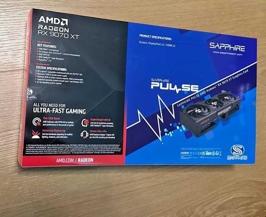 Игровая Radeon RX 9070XT