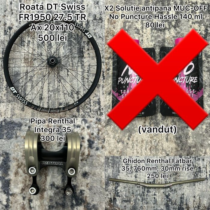 Piese bicicletă Downhill/Enduro – roți, cauciucuri, cockpit, discuri