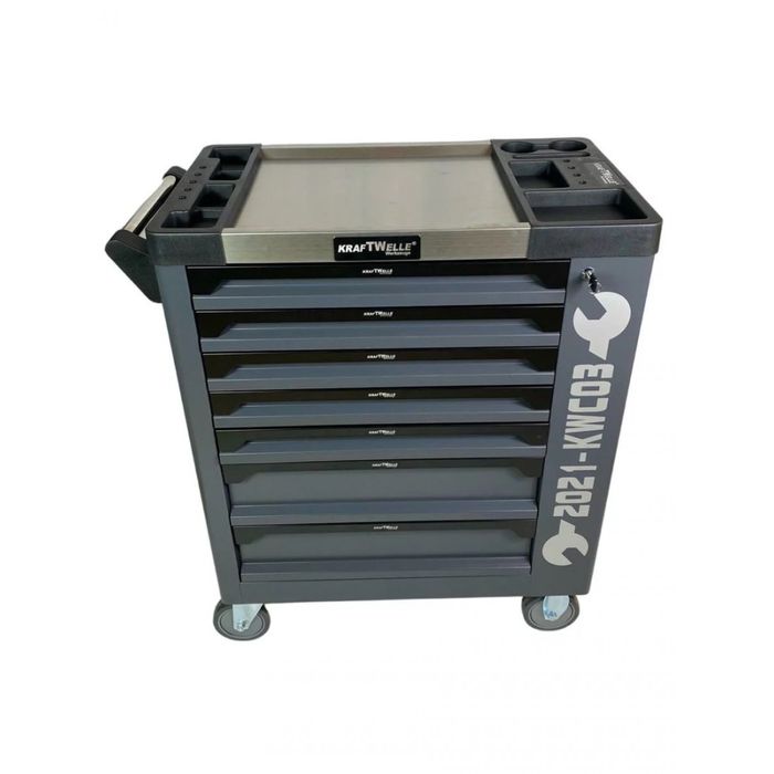 Шкаф-количка с инстроменти KraftWelle 6пълни