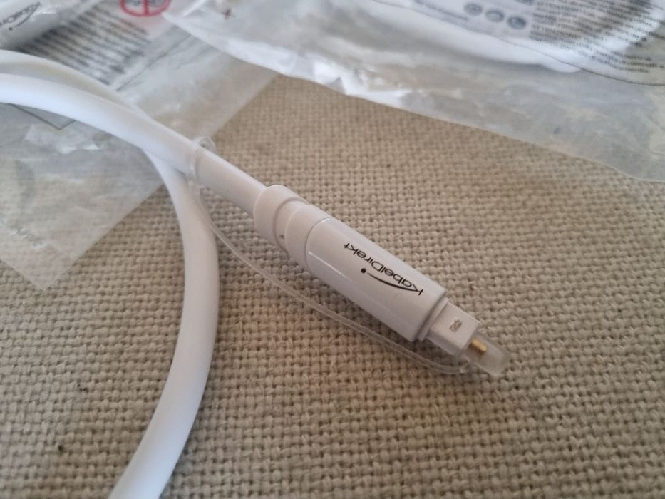 Pachet 5 buc Cabluri Audio Optic Digital "Kabel Direkt" 0,6 m. Noi.