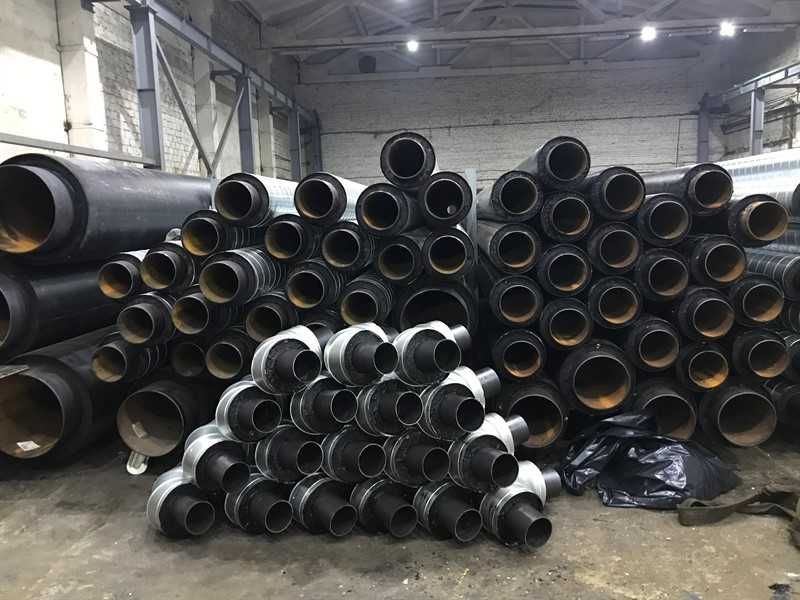 Трубы в ППУ изоляции в ПЭ или ОЦ оболочке, отводы в ППУ тройники в ППУ