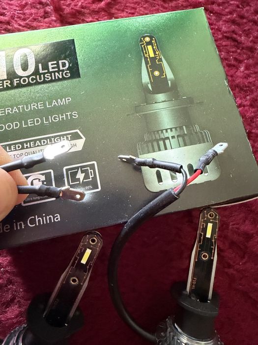 Комплект 2 LED крушки H7, F10, SuperLED, 120W, 9000Lm