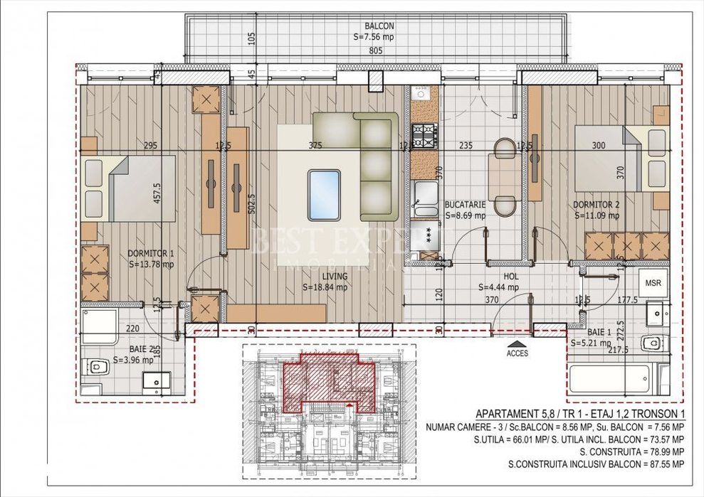 3 Camere Premium | Ansamblu Nou | Theodor Pallady | Comision 0% — fotografia 1