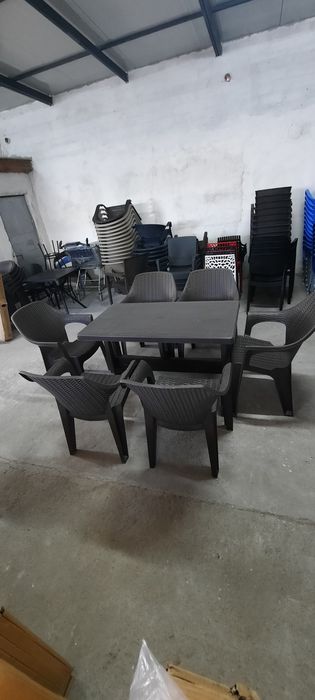 НАЙ НИСКИ ЦЕНИ-РАЗПРОДАЖБА-Маса 70/120см с 6 стола