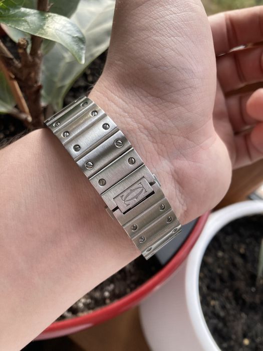 Cartier santos white dial