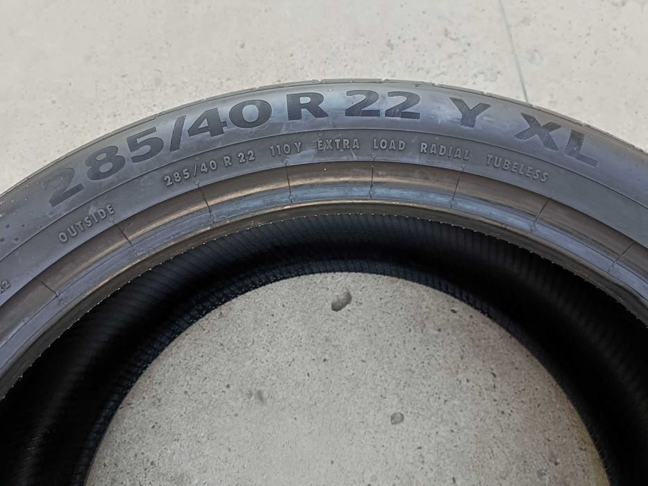 Set 4 anvelope vara 285 40 22 Continental SportContact 6 profil 7mm 4624