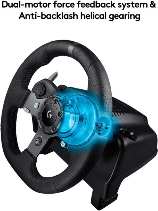 Logitech G920 Кожен Волан с Педали за Xbox One Series S/X PC MAC