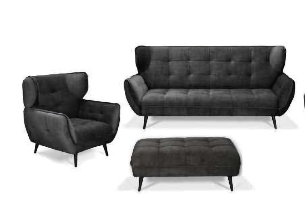 Диван с фотьойл и табуретка