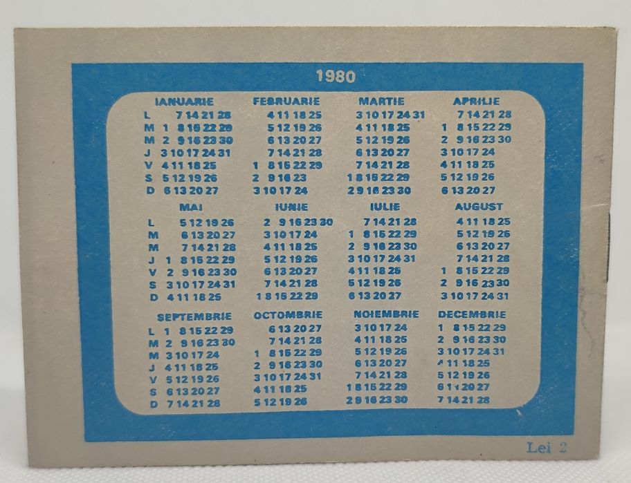 Program Steaua București 1979-1980