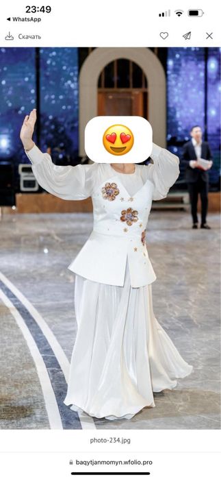 Дизайнерское платье