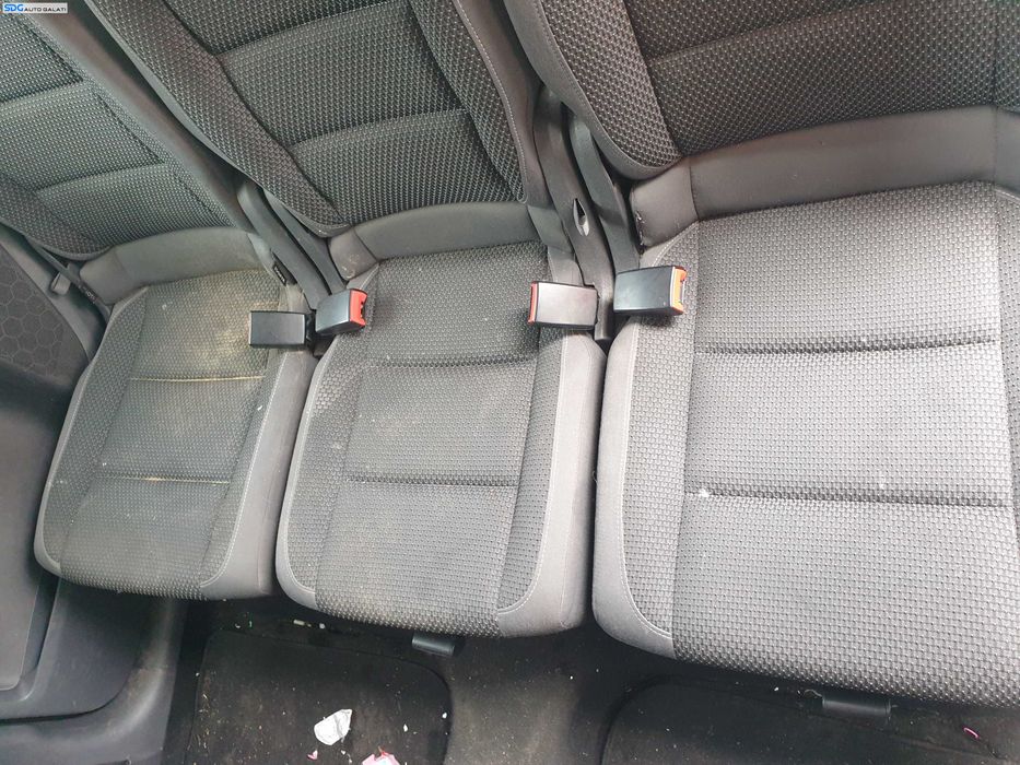Interior Textil 5 Locuri Fara Incalzire Scaun Scaune Stanga Dreapta Fata si Bancheta cu Spatar Volkswagen Touran 1T3 2010 - 2015 [K5535]