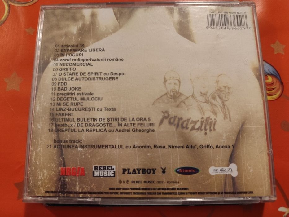 3 CD originale Parazitii Cheloo HipHop