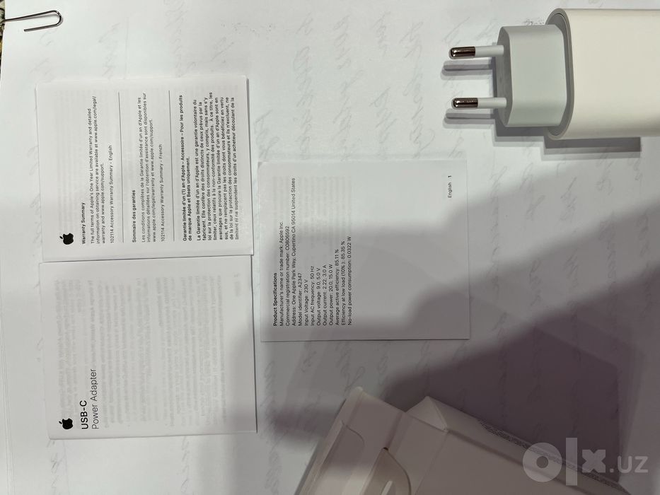 Apple 20w usb-c power adapter