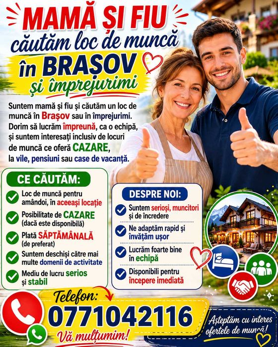 Familie cautam de munca