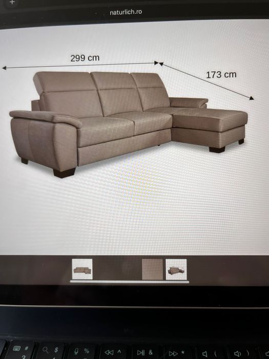 Canapea tip coltar pet friendly- Natürlich