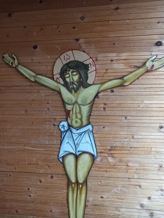 Răstignire pictată maunal