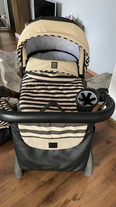 Бебешка количка 3 в 1 Dada Paradiso Stars Gold