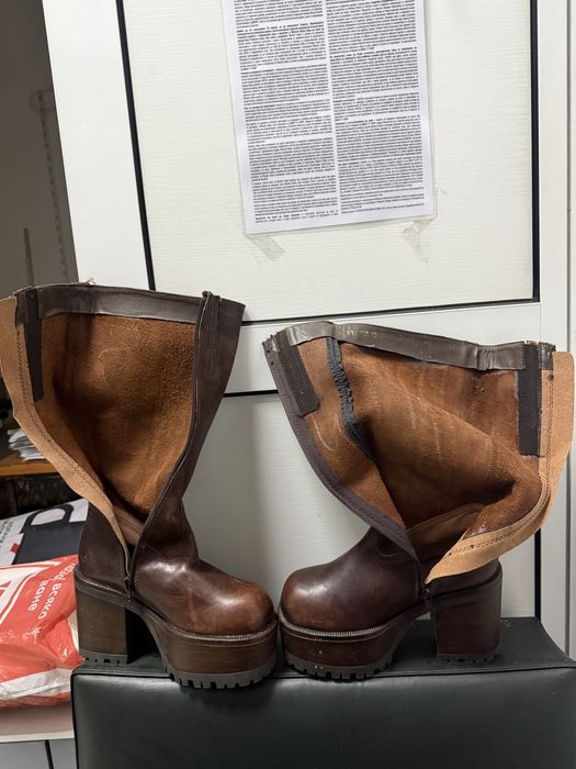 Дамски зимни ботуши от телешка кожа марка Bull Boxer