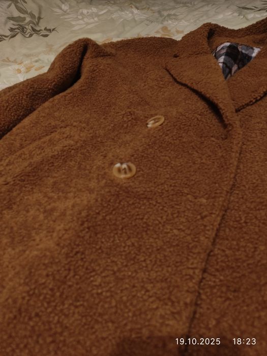 Пальто тедди женское