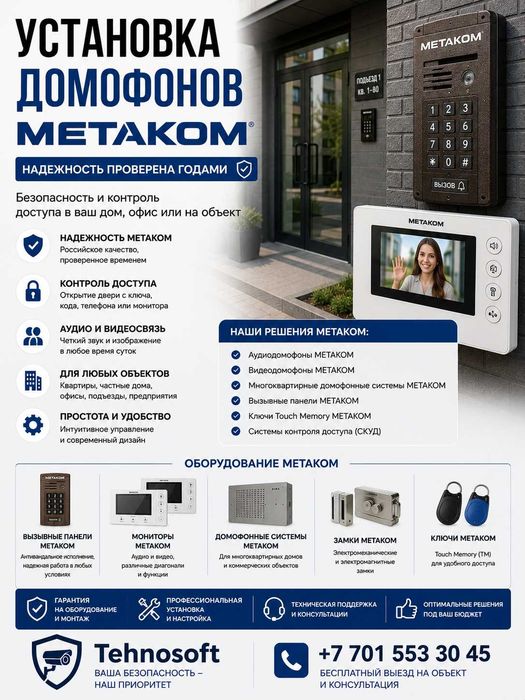 Дмофоны Системы контроль доступа.