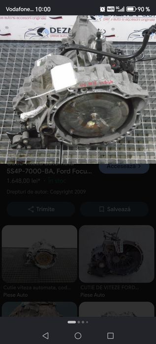 Cutie de viteza automata pentru ford focus 1600 benzina
