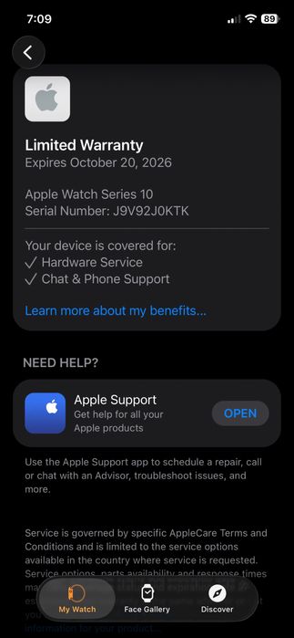 Apple watch 10 GPS 42mm