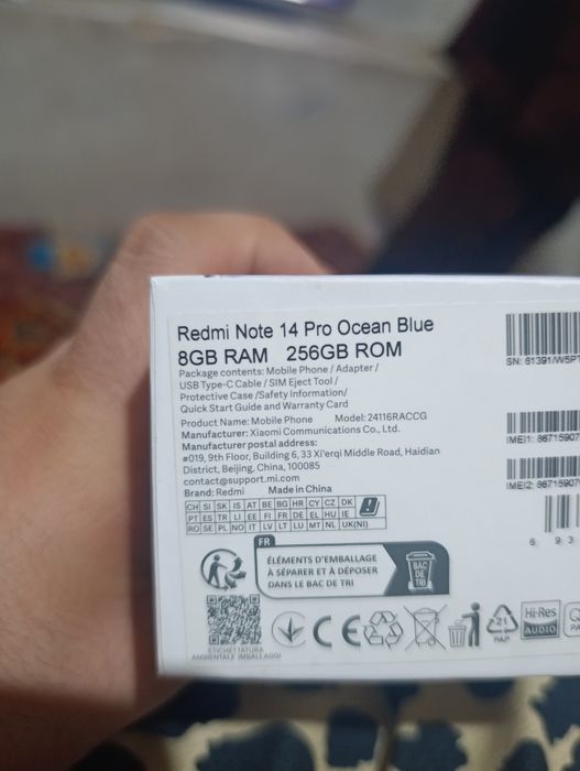 Redmi note 14pro 8/256 GB