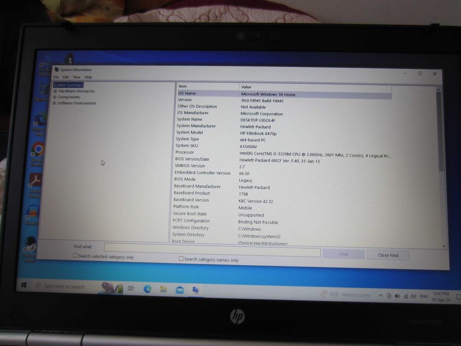 HP Elitebook 8470, procesor I5