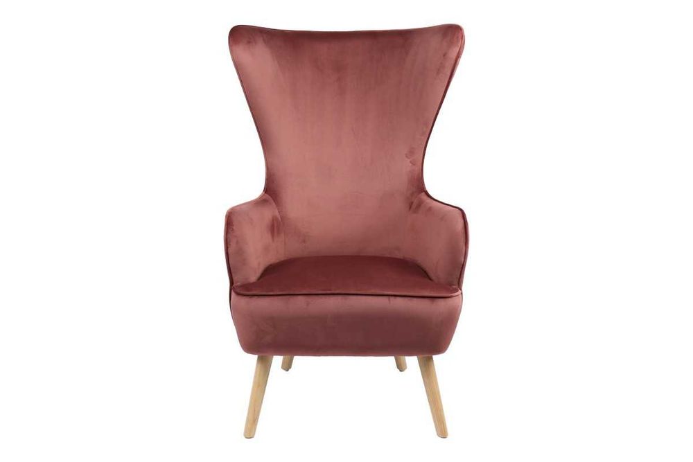 Кресло Puzzle-home Byfon, Кадифе, 3 цвята, Дървена рамка, 76x83x117cm