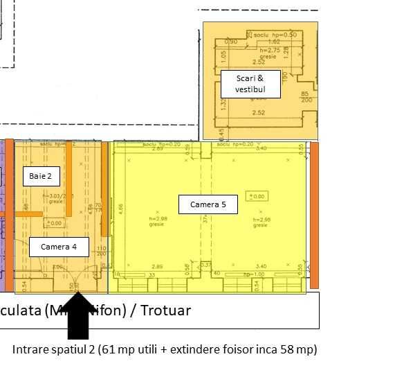 Spatiu comercial/ cafenea  la Parcul Carol