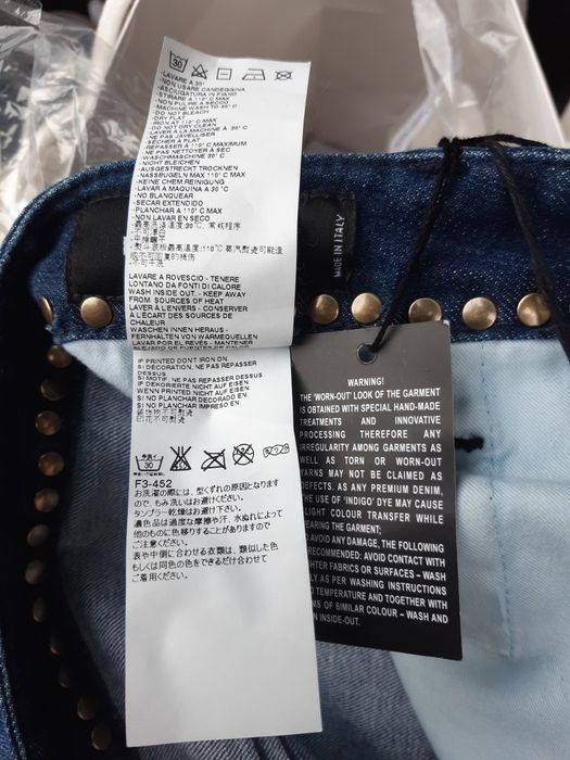 Blugi Dsquared2,studded Jeans,Originali,Italy,Noi, mas.S ,W33-L30
