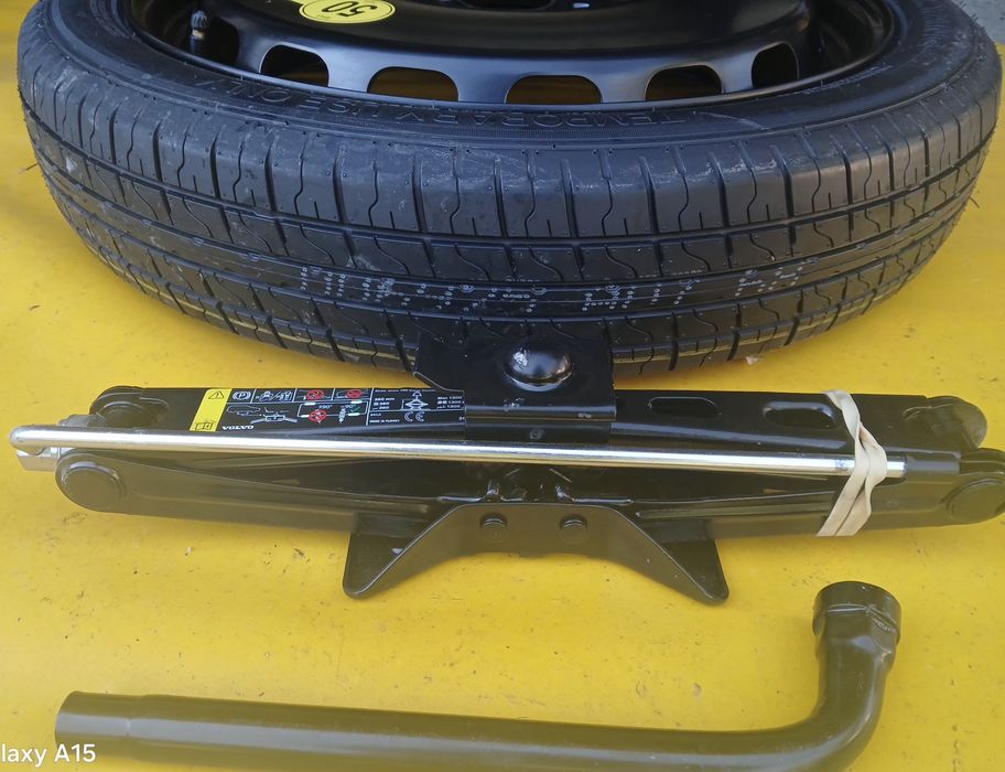 Roată rezervă slim 5x108 Volvo XC 60 70 90 cric cheie de roti