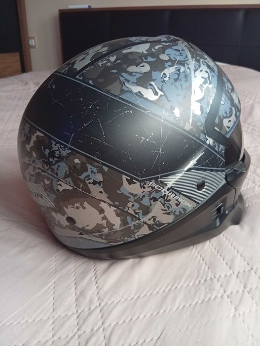 Каска за мотор мат