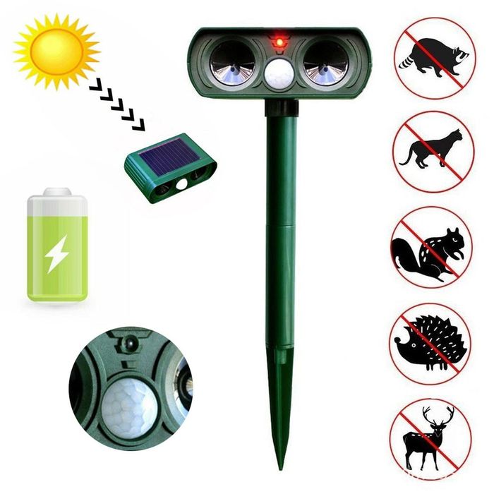 Соларен уред против къртици, гризачи и сляпо куче