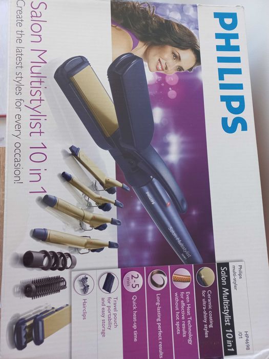 Уред за къдрици и изправяне на коса Филипс
