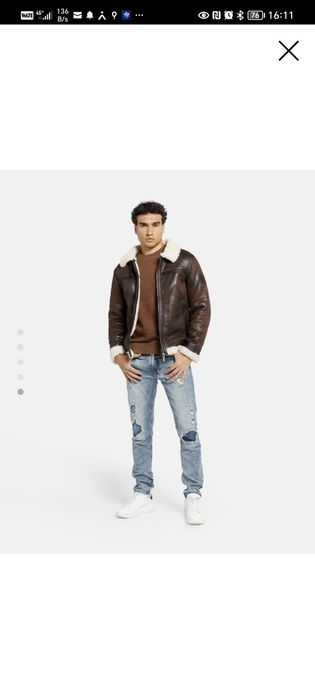Geaca imitație piele Guess