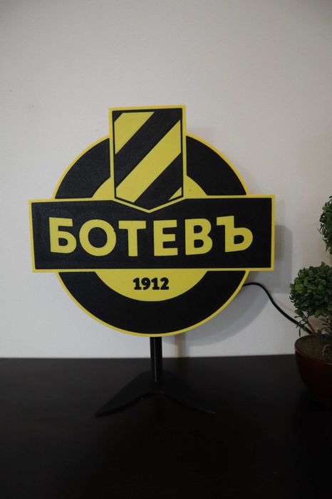 Светещи емблеми на футболни отбори по поръчка